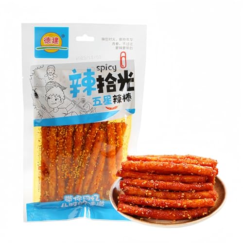 MKSDDF – Handgefertigte würzige Streifen, chinesische Snacks, würzige Streifen, würzige Snacks, chinesische Snacks, vier Geschmacksrichtungen zur Auswahl, 116 g/Beutel (würziger Stock) von MKSDDF