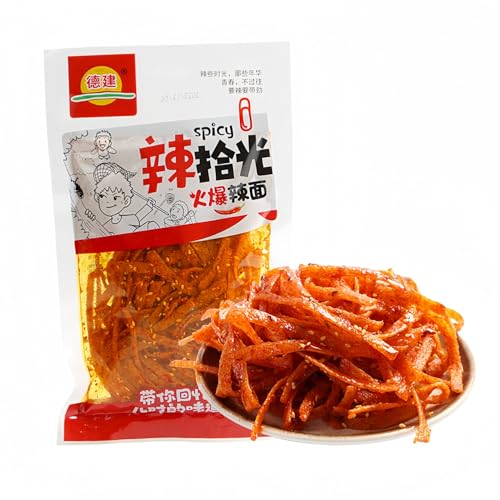 MKSDDF – Handgefertigte würzige Streifen, chinesische Snacks, würzige Streifen, würzige Snacks, chinesische Snacks, vier Geschmacksrichtungen zur Auswahl, 116 g/Beutel (würziges Gluten) von MKSDDF