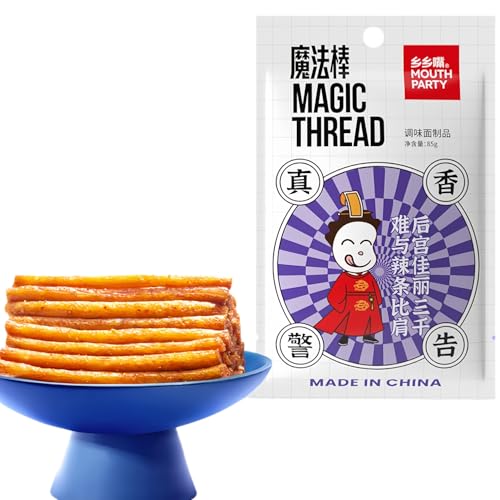 MKSDDF -Latiao latioa Würzige Streifen-Kombination, würzige Streifen, würzige Snack-Kombination, chinesische Snacks, asiatische Snacks 85 g/Packung (taub und würzig4) von MKSDDF