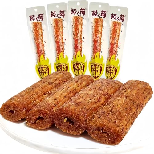 MKSDDF-Latiao latios Flame Spicy Stick Spicy Gluten Stick, großer Spicy Stick, Flame Gluten Stick Spicy Gluten Stick, 65g*5 Beutel großer Spicy Stick (Würziger Stock) von MKSDDF