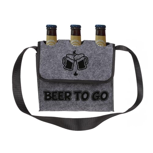 Arschlecken 350 Umhängetasche "Beer to go" + 3 x Original ML Hopfensmoothie 0,33 l – Geschenkset Flaschentasche + 3 Flaschen Bier Alc.5,2% by Sepp Bumsinger von ML ARSCHLECKEN 350