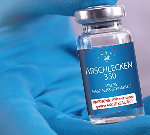 Arschlecken350 10er Dosis Haselnußschnapserl 0,05l von ML ARSCHLECKEN 350