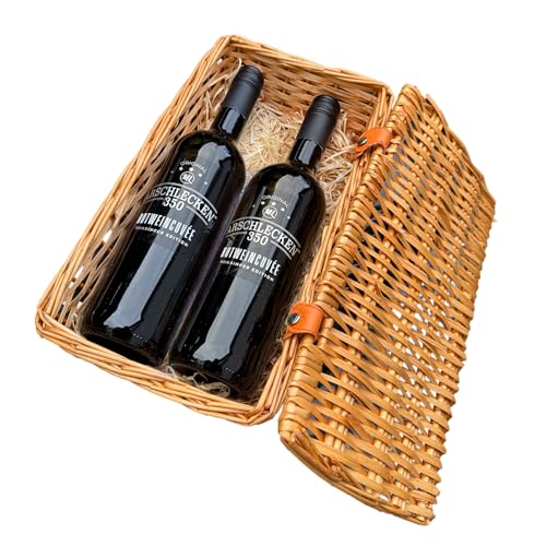 Geschenkkorb Original Arschlecken350 - Rotwein - für Genießer, Weinliebhaber von ML ARSCHLECKEN 350