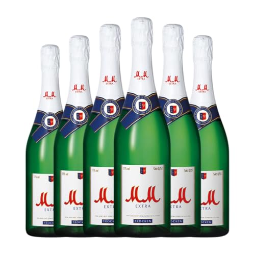 MM Extra Trocken 75 cl Weißer Sekt (Karton mit 6 Flaschen von 75 cl) von MM Extra