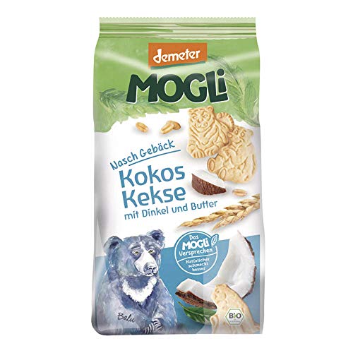 Kokos Kekse mit Dinkel und Butter 6 x 125 gr von MOGLi