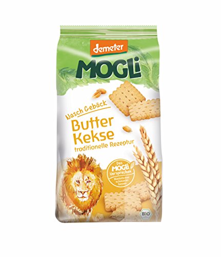 MOGLi Bio Demeter Butter Dinkel Kekse 7er Pack, (7 x 125 g) von MOGLi