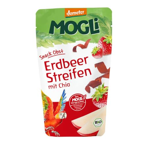 MOGLi Snack Obst, Erdbeer Streifen, 25g (2) von MOGLi