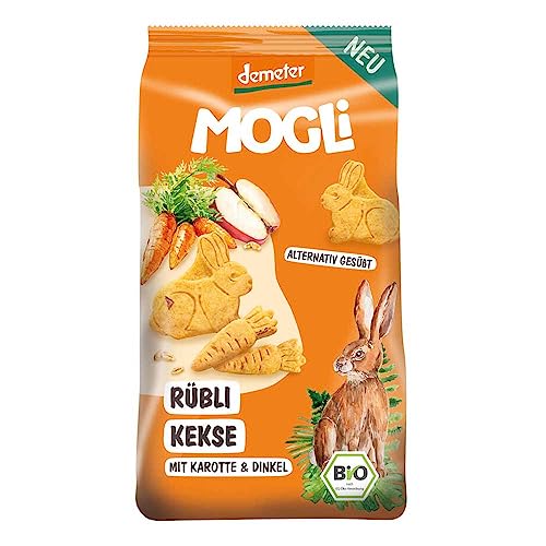 Mogli Rübli Kekse, Karotte und Dinkel, 125g (12) von MOGLi