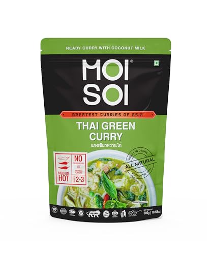 MOI SOI® Thai Green Curry Sauce with Coconut Milk | A Fusion of Aromatic Thai Herbs & Spices with Coconut Milk, Instantly Ready to Eat in 5 mins, Just add Proteins or Veggies von MOI SOI