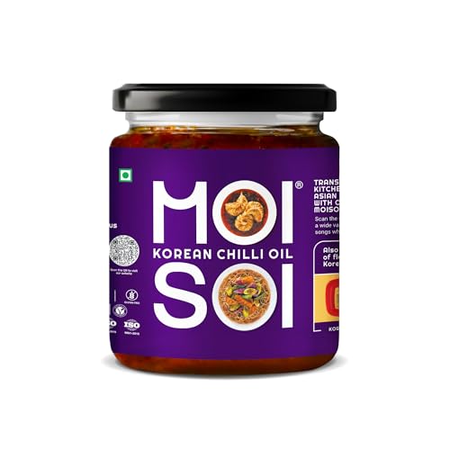 MOI SOI Korean Chilli Oil | Chilli Oil Infused with Fermented Black Bean & Roasted Beans | Cook-Spread-Dip, 175 gm von MOI SOI