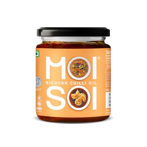 MOI SOI Sichuan Chilli Oil | Premium Quality Sauce Dip | Best Chilli Oil | Cook | Dipping Sauce | Marinate | Spread-Stir Fry Cooking Sauce | Vegan Friendly | Gluten Free Product | No MSG, 175 gm von MOI SOI