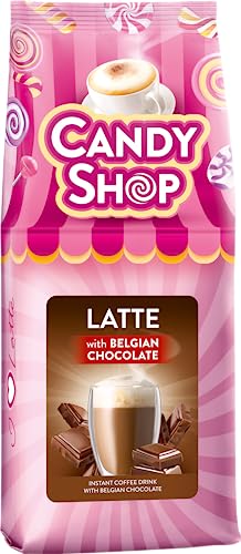 MOKATE® Candy Shop Cappuccino Latte Belgische Schokolade - 1 Pack - 400g - Instantkaffee Koffeinhaltig - Belgian Chocolate - Kaffeegetränk Aromatisch Cremiger Getränk Löslicher Kaffee Kaffeepulver von MOKATE