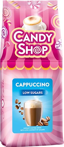 MOKATE - Candy Shop Wenig Zucker - Cremiger Latte-Kaffee mit Fluffigem Milchschaum, Süßer Genuss mit geringem Zuckergehalt, für Kaffeeliebhaber, Perfekt für Zuhause & Büro, Einfache Zubereitung - 400g von MOKATE