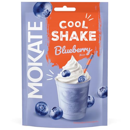 MOKATE® Cool Shake Blaubeere – 1 Stück 54g – Anzahl Der Portionen In Einer Packung 2 – Pulver – Zum Milchshakes Selber Machen Blueberry - Kaltshake Getränk Hervorragende Löslichkeit von MOKATE