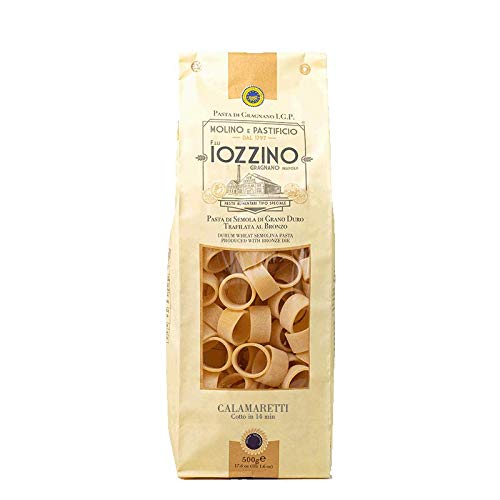 Pastificio F.lli Iozzino - Hartweizen Pasta g.g.A - Calamaretti Maccheroni 3Kg (6x500g) von MOLINO E PASTIFICIO - F,LLI IOZZINO