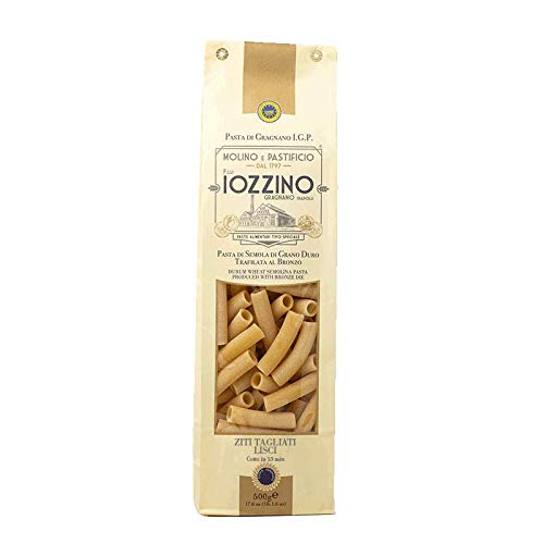 Pastificio F.lli Iozzino - Hartweizen Pasta g.g.A - Ziti Tagliati 3Kg (6x500g) von MOLINO E PASTIFICIO - F,LLI IOZZINO