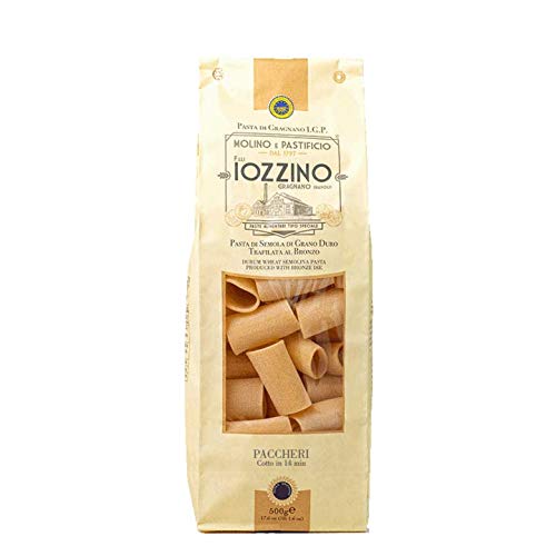 Pastificio F.lli Iozzino - Hartweizen Pasta g.g.A - Paccheri 3Kg (6x500g) von MOLINO E PASTIFICIO - F,LLI IOZZINO