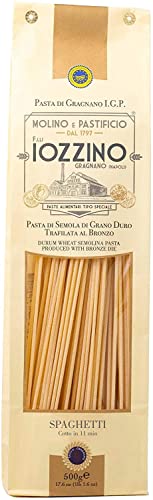 Pastificio F.lli Iozzino - Hartweizen Pasta g.g.A - Spaghetti di Gragnano 3Kg (6x500g) von MOLINO E PASTIFICIO - F,LLI IOZZINO