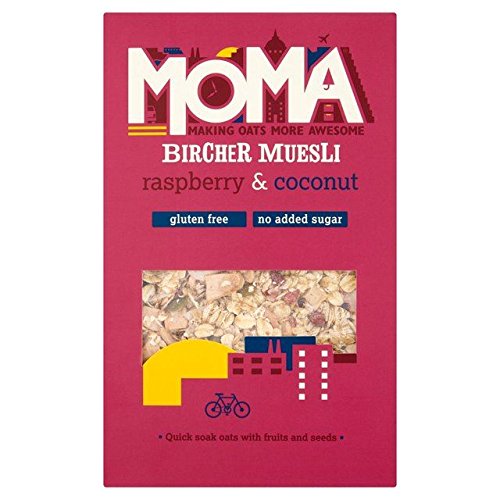 Moma Gluten Free Raspberry & Coconut Bircher Muesli 400g von MOMA