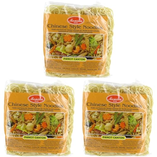 MONIKA - Chinesi. Nudeln Pancit Canton, (1 X 227 GR) (Packung mit 3) von MONIKA