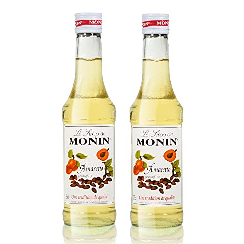 2x Monin Amaretto Sirup, 250 ml Flasche von MONIN