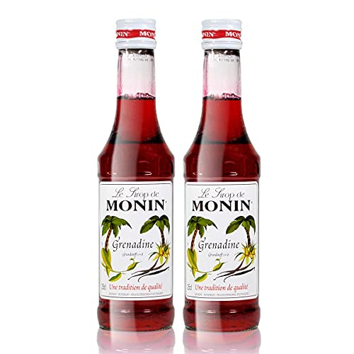 2x Monin Grenadine Sirup, 250 ml Flasche von MONIN