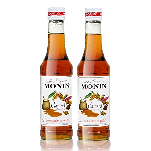 2x Monin Karamell / Caramel Sirup, 250 ml Flasche von MONIN