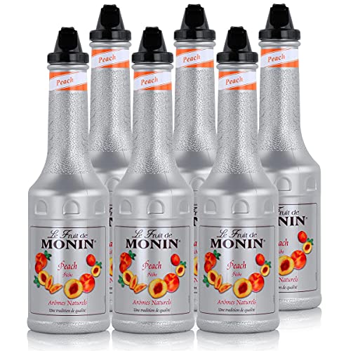 Monin Fruchtpüree Mix Pfirsich, 1,0 L, 6er Pack von MONIN