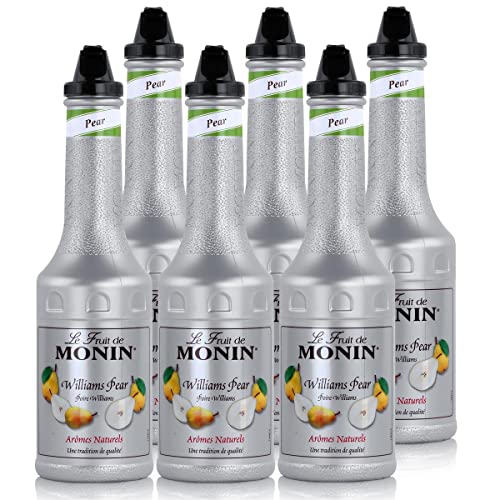 Monin Fruchtpüree Mix Williams Birne, 1,0 L, 6er Pack von MONIN