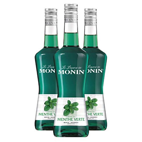 Monin Menthe Verte Pfefferminz-Lik?r, 3er Pack von MONIN