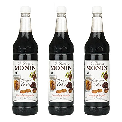 Monin Sirup Cookie Choco, 1,0L PET 3er Pack von MONIN