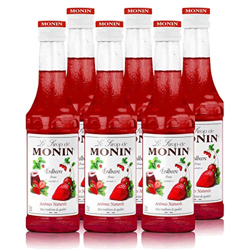 Monin Sirup Erdbeere, 0,25L 6er Pack von MONIN