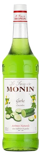 Monin Gurken Sirup - 1L | Cocktailzutat mit natürlichem Gurkengeschmack | Hochwertiger Sirup ohne künstliche Konservierungsstoffe (1 x 1,0l) von MONIN