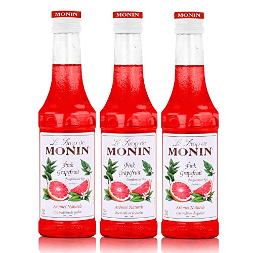 Monin Sirup Pink Grapefruit, 0,25L, 3er Pack von MONIN