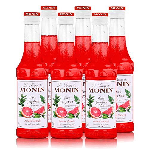 Monin Sirup Pink Grapefruit, 0,25L, 6er Pack von MONIN