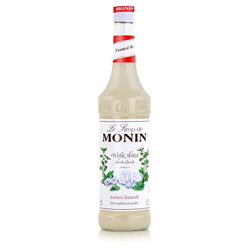 Monin Weiße Minze Sirup Getränkezusatz Cocktailsirup Pfefferminz Drinks Spearmint, 0.7l von MONIN