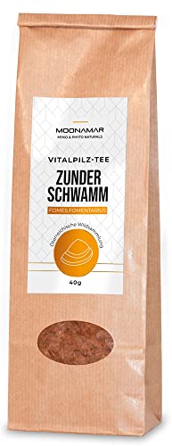 MOONAMAR Zunderschwamm-Tee fein vermahlen 40g - Fomes fomentarius, Apothekerschwamm - Österreichische Wildsammlung - MYKOTHEKE von MOONAMAR