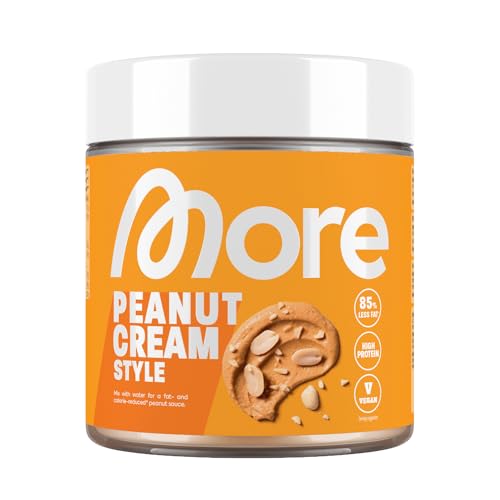 MORE Light Peanut Creme, 250g, Erdnussbutter Pulver, Peanut Cream Style von MORE NUTRITION