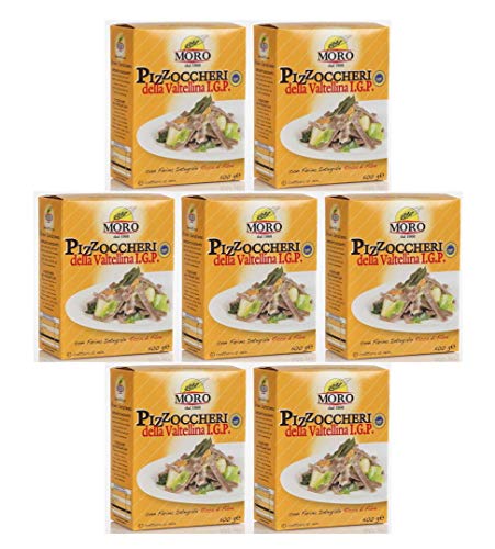 MORO Pizzocheri della Valtellina I.G.P. 7 x 500g = 3500g Teigwaren aus Hartweizen und Buchweizen 20% von MORO dal 1968