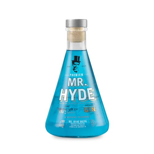 MR. HYDE Premium Gin Hergestellt in Spanien 70 cl | Gin mit 5 Destillationen + 33 Botanicals | Einzigartiger und handgemachter Geschmack von MR. HYDE