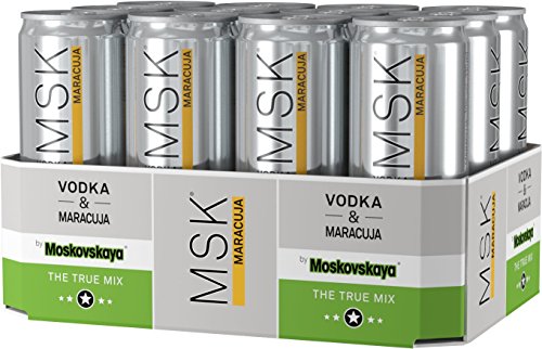 Msk Maracuja Vodka, Einweg (12 X 0.33 L) von MSK