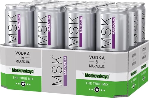 Msk Maracuja Vodka, Einweg (12 X 0.33 L) von MSK