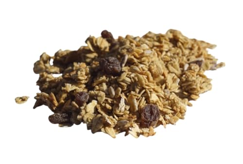 Müsli Mühle Bio Hafer-Crunchy Honig Basis Pur | Knuspermüsli mit Haferflocken, Honig, Sesam & Zimt Granola | Ballaststoffreiches Honigmüsli | Nachhaltig verpackt in Deutschland | 1000g von MÜSLI MÜHLE Kernig Kornig Knusprig