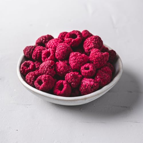 Müsli Mühle Bio Himbeeren gefriergetrocknet | 100% Ganze/Bruch Frucht | Trockenfrucht | Beeren Obst I Ohne Zuckerzusatz & vegan | Bio & in Deutschland abgefüllt | 1000g von MÜSLI MÜHLE Kernig Kornig Knusprig