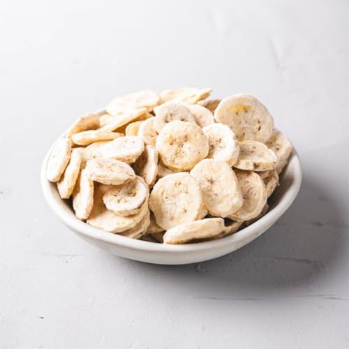 Müsli Mühle gefriergetrocknete Bio Bananen 3-5mm Scheiben | 100% natürliche Bananen Chips | Reich an Vitamin C, B6 und Kalium | Perfekt für Müsli, Smoothies, Snacks | Ohne Zuckerzusatz | 1000g von MÜSLI MÜHLE Kernig Kornig Knusprig