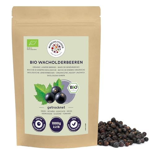 Wacholderbeeren ganz BIO 1kg von Munchilycious, bio getrocknete Wacholderbeeren, ganze Wacholderbeeren, Wacholderbeeren getrocknet, von Natus aus vegan, glutenfrei von MUNCHILYCIOUS