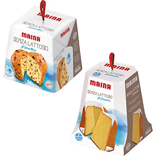 SET PANDORO + PANETTONE MAINA CLASSICO SENZA LATTOSIO 750 GR NATALE LACTOSE FREE von MYSELF