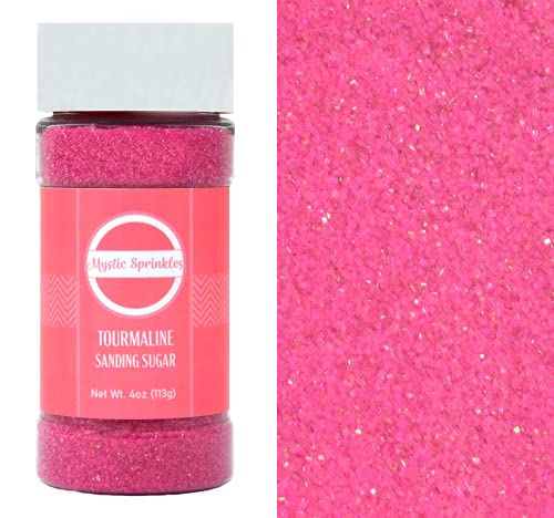 Mystic Sprinkles Schleifzucker, 118 ml Flaschen (Tourmalin – Hot Pink) von MYSTIC SPRINKLES