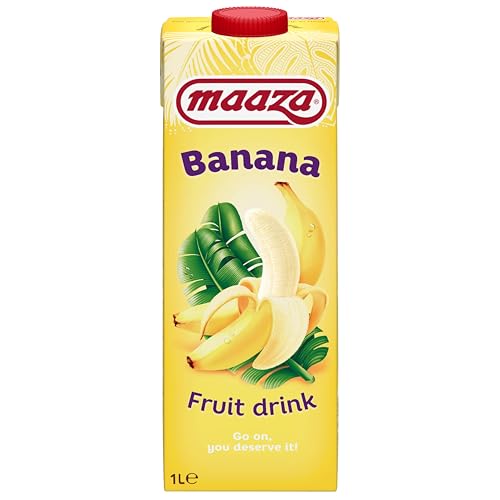 Maaza Banana Fruit Drink, Bananen Fruchtsaft zum Genießen, 6x1l von Maaza