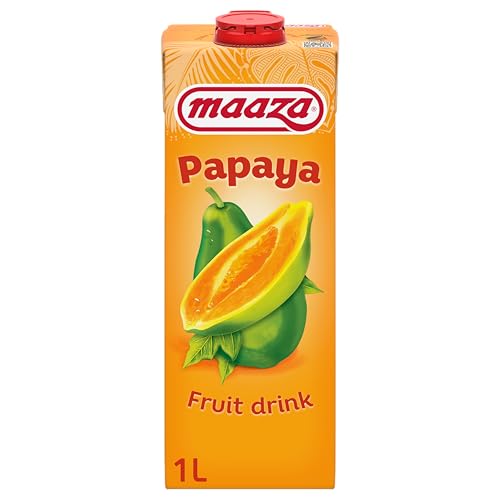 Maaza Papaya Fruit Drink, Papaya Fruchtsaft zum Genießen, 12x1l von Maaza